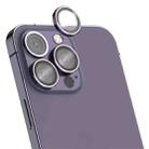 For iPhone 14 Pro / 14 Pro Max MOMAX Eagle Eye Independent Full Cover Phone Lens Glass Film(Dark Purple) - 1