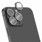 For iPhone 14 Pro / 14 Pro Max MOMAX Eagle Eye Independent Full Cover Phone Lens Glass Film(Black) - 1