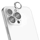 For iPhone 14 Pro / 14 Pro Max MOMAX Eagle Eye Independent Full Cover Phone Lens Glass Film(Silver) - 1