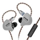 CCA CCA-C10 3.5mm Gold Plated Plug Ten Unit Hybrid Wire-controlled In-ear Earphone, Type:with Mic(Charm Black) - 1