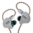 CCA CCA-C10 3.5mm Gold Plated Plug Ten Unit Hybrid Wire-controlled In-ear Earphone, Type:without Mic(Sapphire Cyan) - 1