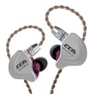 CCA CCA-C10 3.5mm Gold Plated Plug Ten Unit Hybrid Wire-controlled In-ear Earphone, Type:without Mic(Streamer Purple) - 1