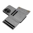 For Honor 300 Double Buckle Card Slots Magnetic Phone Case(Grey) - 3