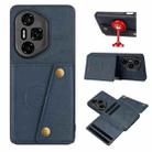 For Honor 300 Ultra Double Buckle Card Slots Magnetic Phone Case(Blue) - 1