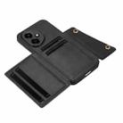 For Honor 400 Global 156.5mm Double Buckle Card Slots Magnetic Phone Case(Black) - 3