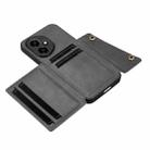 For Honor 400 Global 156.5mm Double Buckle Card Slots Magnetic Phone Case(Grey) - 3