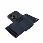For Honor 400 Pro Global 160.8mm Double Buckle Card Slots Magnetic Phone Case(Blue) - 3