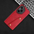 For Honor 400 Pro Global 160.8mm Double Buckle Card Slots Magnetic Phone Case(Red) - 2