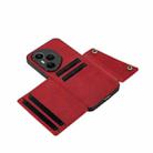 For Honor 400 Pro Global 160.8mm Double Buckle Card Slots Magnetic Phone Case(Red) - 3
