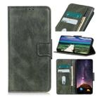 For iPhone 15 Plus Mirren Crazy Horse Texture Horizontal Flip Leather Phone Case(Dark Green) - 1
