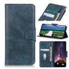 For iPhone 15 Mirren Crazy Horse Texture Horizontal Flip Leather Phone Case(Blue) - 1