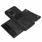 For Huawei nova 13 Pro Double Buckle Card Slots Magnetic Phone Case(Black) - 3