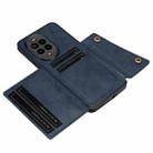 For Huawei nova 13 Pro Double Buckle Card Slots Magnetic Phone Case(Blue) - 3