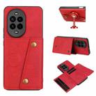 For Huawei nova 13 Pro Double Buckle Card Slots Magnetic Phone Case(Red) - 1