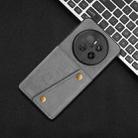 For Huawei Mate 70 Double Buckle Card Slots Magnetic Phone Case(Grey) - 2