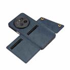 For Huawei Mate 70 Double Buckle Card Slots Magnetic Phone Case(Blue) - 3