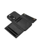 For Huawei nova 14 Double Buckle Card Slots Magnetic Phone Case(Black) - 3