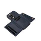 For Huawei nova 14 Double Buckle Card Slots Magnetic Phone Case(Blue) - 3