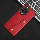 For Huawei nova 14 Double Buckle Card Slots Magnetic Phone Case(Red) - 2