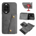 For Huawei nova 14 Pro Double Buckle Card Slots Magnetic Phone Case(Grey) - 1