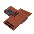 For Huawei nova 14 Ultra Double Buckle Card Slots Magnetic Phone Case(Brown) - 3