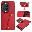 For Huawei nova 14 Ultra Double Buckle Card Slots Magnetic Phone Case(Red) - 1