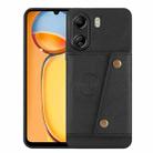 For Xiaomi Redmi 13C 4G / Poco C65 Double Buckle Card Slots Magnetic Phone Case(Black) - 1