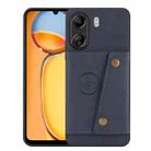 For Xiaomi Redmi 13C 4G / Poco C65 Double Buckle Card Slots Magnetic Phone Case(Blue) - 1