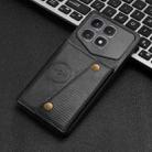 For Xiaomi Redmi K70 Ultra Double Buckle Card Slots Magnetic Phone Case(Black) - 2