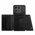 For Xiaomi Redmi K70 Ultra Double Buckle Card Slots Magnetic Phone Case(Black) - 3