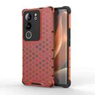 For vivo S17 / S17 Pro Shockproof Honeycomb PC + TPU Phone Case(Red) - 1