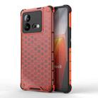 For vivo iQOO Neo8 Shockproof Honeycomb PC + TPU Phone Case(Red) - 1