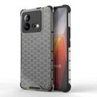 For vivo iQOO Neo8 Shockproof Honeycomb PC + TPU Phone Case(Black) - 1