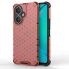 For vivo Y27 4G Global Shockproof Honeycomb PC + TPU Phone Case(Red) - 1