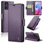 For Realme 9i 4G CaseMe 023 Butterfly Buckle Litchi Texture RFID Anti-theft Leather Phone Case(Pearly Purple) - 1