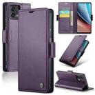 For Motorola Moto G Stylus 5G 2023 CaseMe 023 Butterfly Buckle Litchi Texture RFID Anti-theft Leather Phone Case(Pearly Purple) - 1