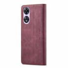 For OPPO A78 CaseMe 013 Multifunctional Horizontal Flip Leather Phone Case(Wine Red) - 3