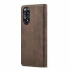For OPPO Reno8 T 4G CaseMe 013 Multifunctional Horizontal Flip Leather Phone Case(Coffee) - 3