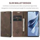 For OPPO Reno10 5G Global／Reno10 Pro Global CaseMe 013 Multifunctional Horizontal Flip Leather Phone Case(Coffee) - 3