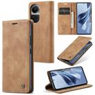 For OPPO Reno10 5G Global／Reno10 Pro Global CaseMe 013 Multifunctional Horizontal Flip Leather Phone Case(Brown) - 1