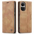 For OPPO Reno10 5G Global／Reno10 Pro Global CaseMe 013 Multifunctional Horizontal Flip Leather Phone Case(Brown) - 2