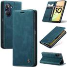 For Realme 10 4G CaseMe 013 Multifunctional Horizontal Flip Leather Phone Case(Blue) - 1