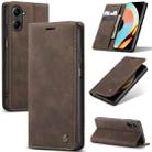 For Realme 10 Pro 5G CaseMe 013 Multifunctional Horizontal Flip Leather Phone Case(Coffee) - 1