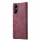 For Realme 10 Pro 5G CaseMe 013 Multifunctional Horizontal Flip Leather Phone Case(Wine Red) - 3