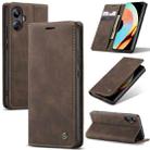For Realme 10 Pro+ CaseMe 013 Multifunctional Horizontal Flip Leather Phone Case(Coffee) - 1