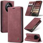 For Realme 11 Pro／Realme 11 Pro+ CaseMe 013 Multifunctional Horizontal Flip Leather Phone Case(Wine Red) - 1