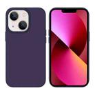 For iPhone 13 Liquid Silicone MagSafe Phone Case(Dark Purple) - 1