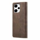 For Xiaomi Poco F5 5G/Redmi Note 12 Turbo 5G CaseMe 013 Multifunctional Horizontal Flip Leather Phone Case(Coffee) - 3