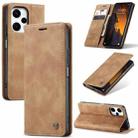 For Xiaomi Poco F5 5G/Redmi Note 12 Turbo 5G CaseMe 013 Multifunctional Horizontal Flip Leather Phone Case(Brown) - 1