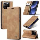 For Xiaomi 13T/13T Pro CaseMe 013 Multifunctional Horizontal Flip Leather Phone Case(Brown) - 1